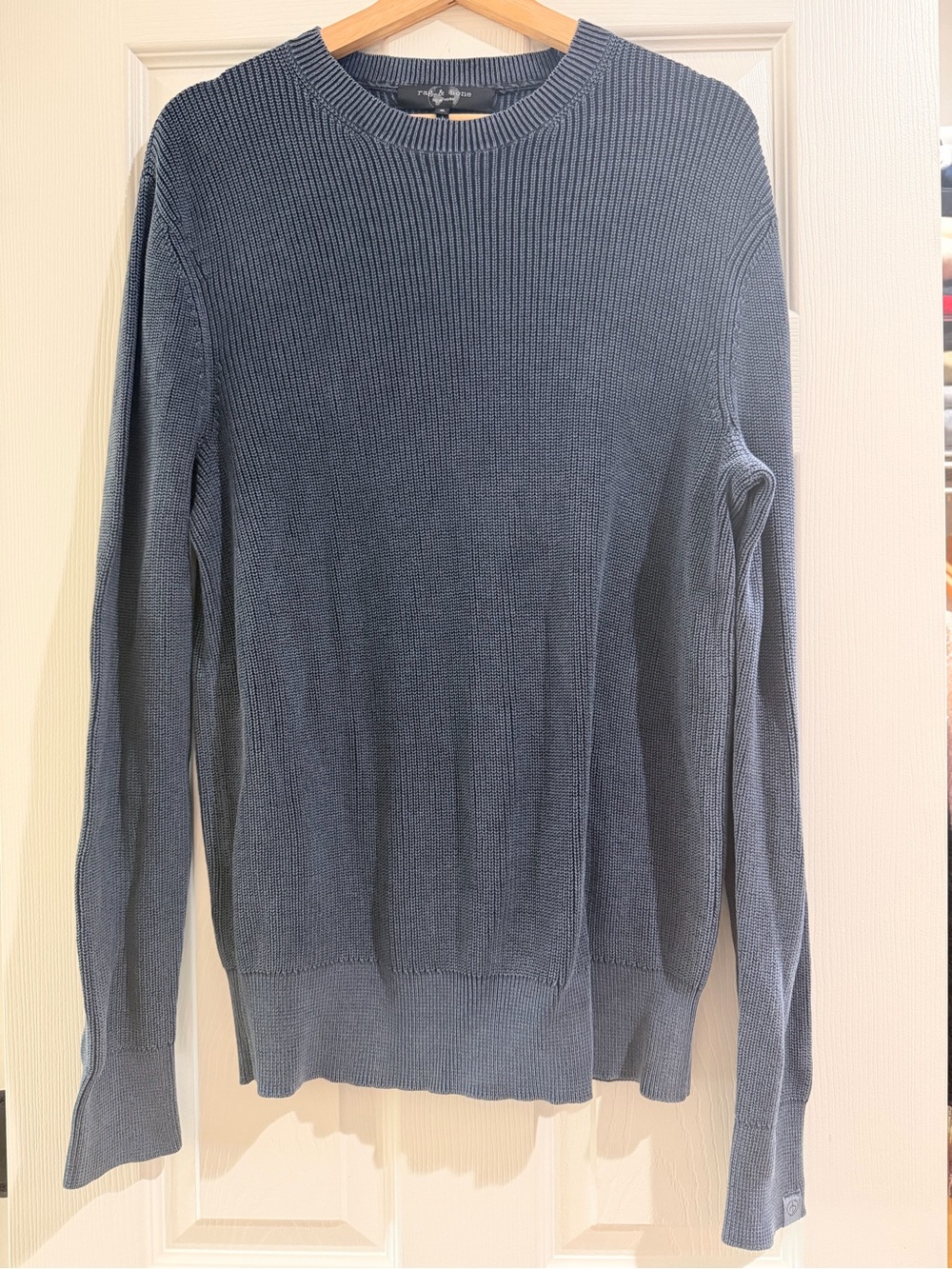 rag & bone Men's Crewneck Sweater in Slate